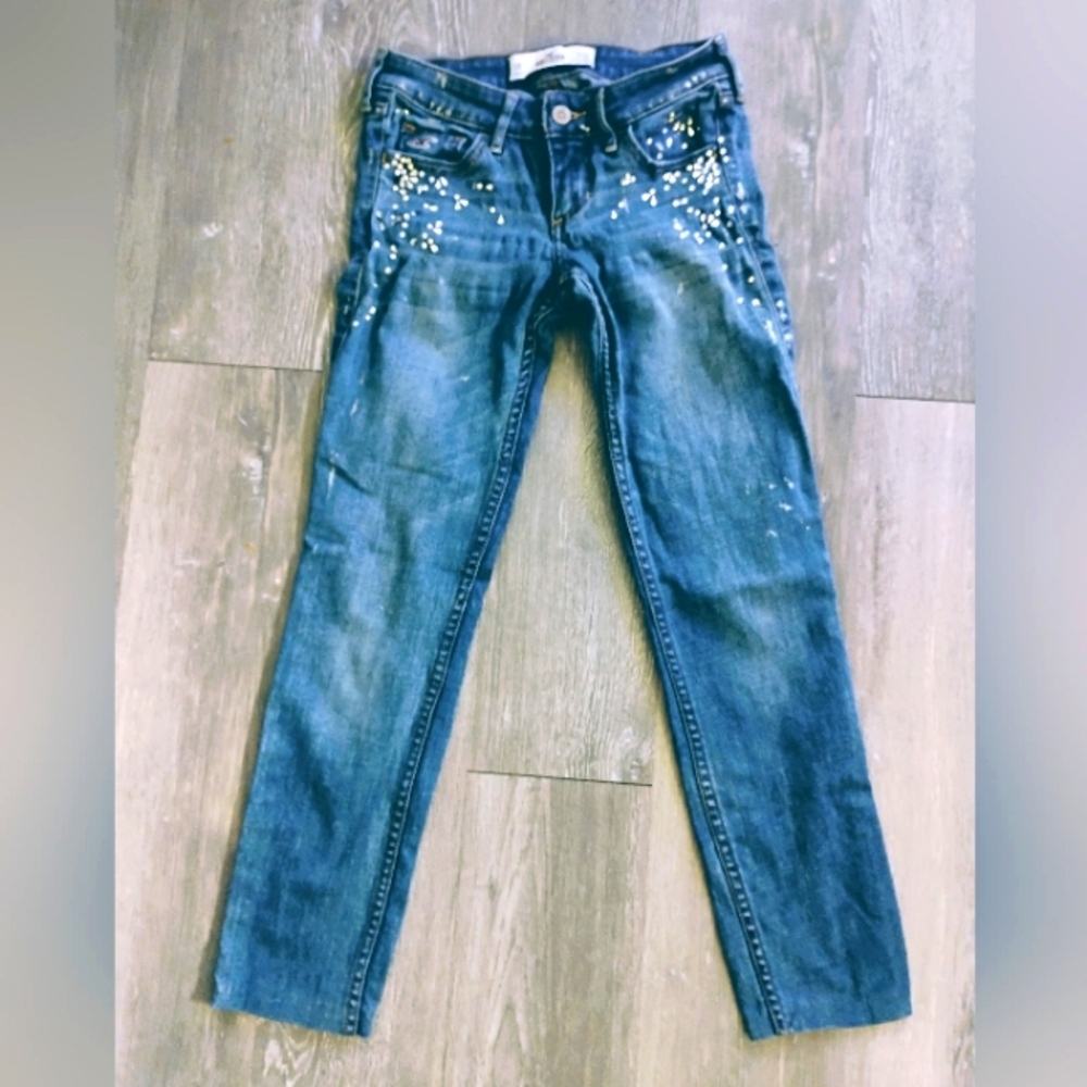 Hollister Crystal bedazzled jeans